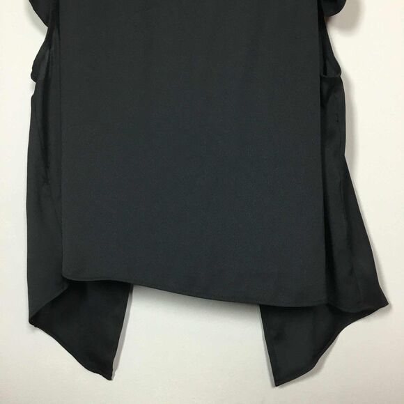 Express Black Minimalist Closet Staple Party Going Out Cutout Side Top S - Picture 3 of 7